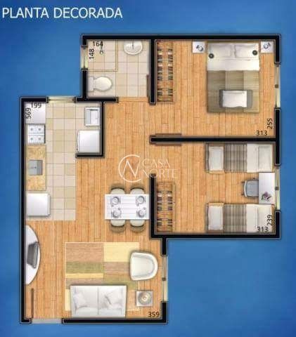 Apartamento à venda com 2 quartos, 43m², 1 vaga, Rua Imperio no bairro Vila Nova em Porto Alegre