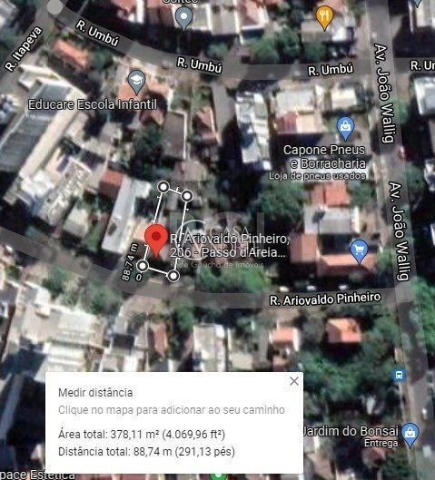Terreno à venda  com 378m², Rua Ariovaldo Pinheiro no bairro Passo da Areia em Porto Alegre