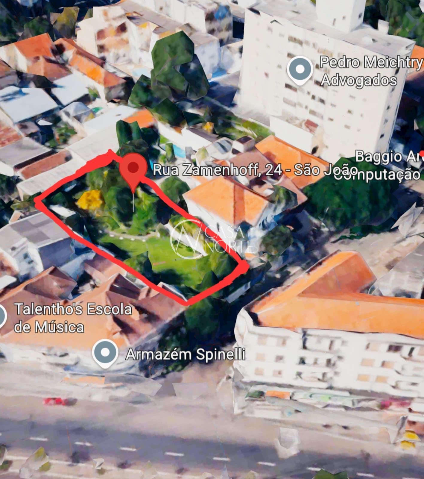 Terreno à venda  com 595m², Rua Zamenhoff no bairro São João em Porto Alegre