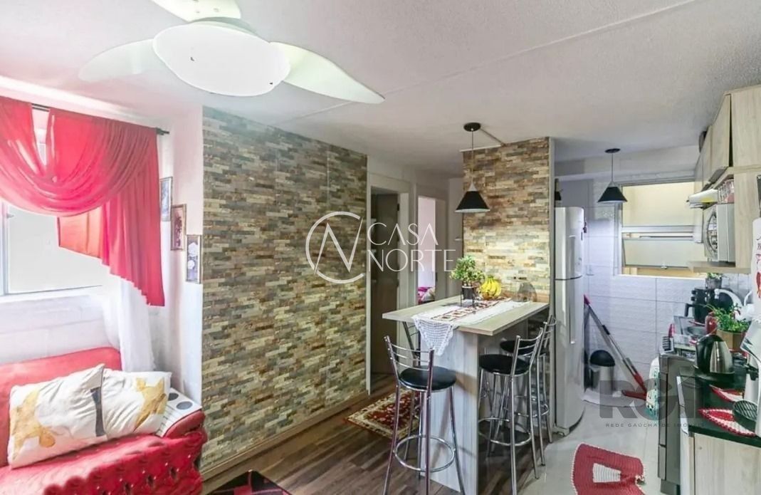 Apartamento à venda com 2 quartos, 39m², 1 vaga, Rua Tomé Antônio de Souza no bairro Campo Novo em Porto Alegre