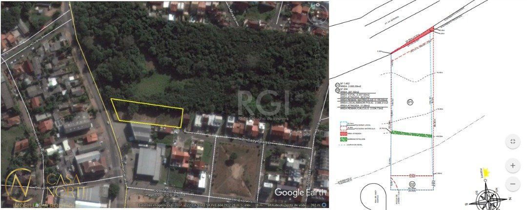 Terreno à venda  com 2200m², Avenida da Serraria no bairro Espírito Santo em Porto Alegre