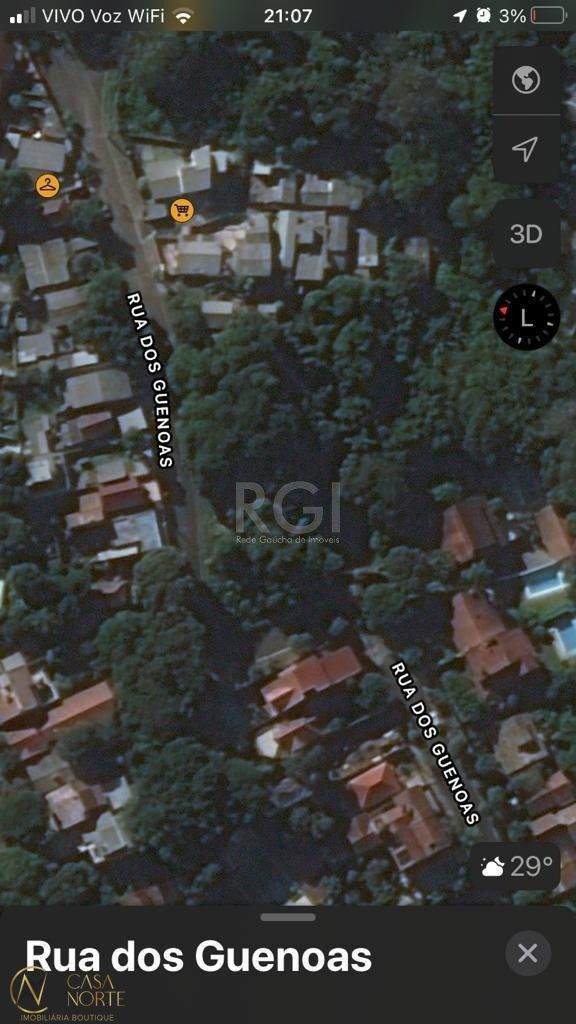 Terreno à venda  com 3354m², Rua dos Guenoas no bairro Guarujá em Porto Alegre