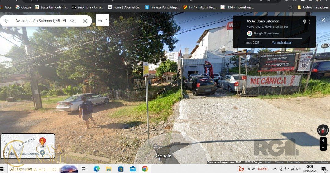Terreno à venda  com 400m², Estrada João Salomoni no bairro Vila Nova em Porto Alegre