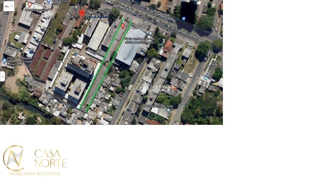 Terreno à venda  com 1125m², Rua Doutor Campos Velho no bairro Cristal em Porto Alegre