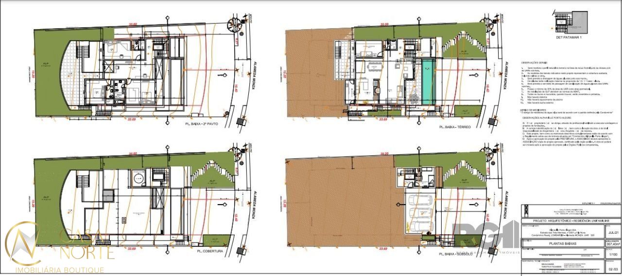 Terreno à venda  com 551m², Estrada das Três Meninas no bairro Alphaville em Porto Alegre