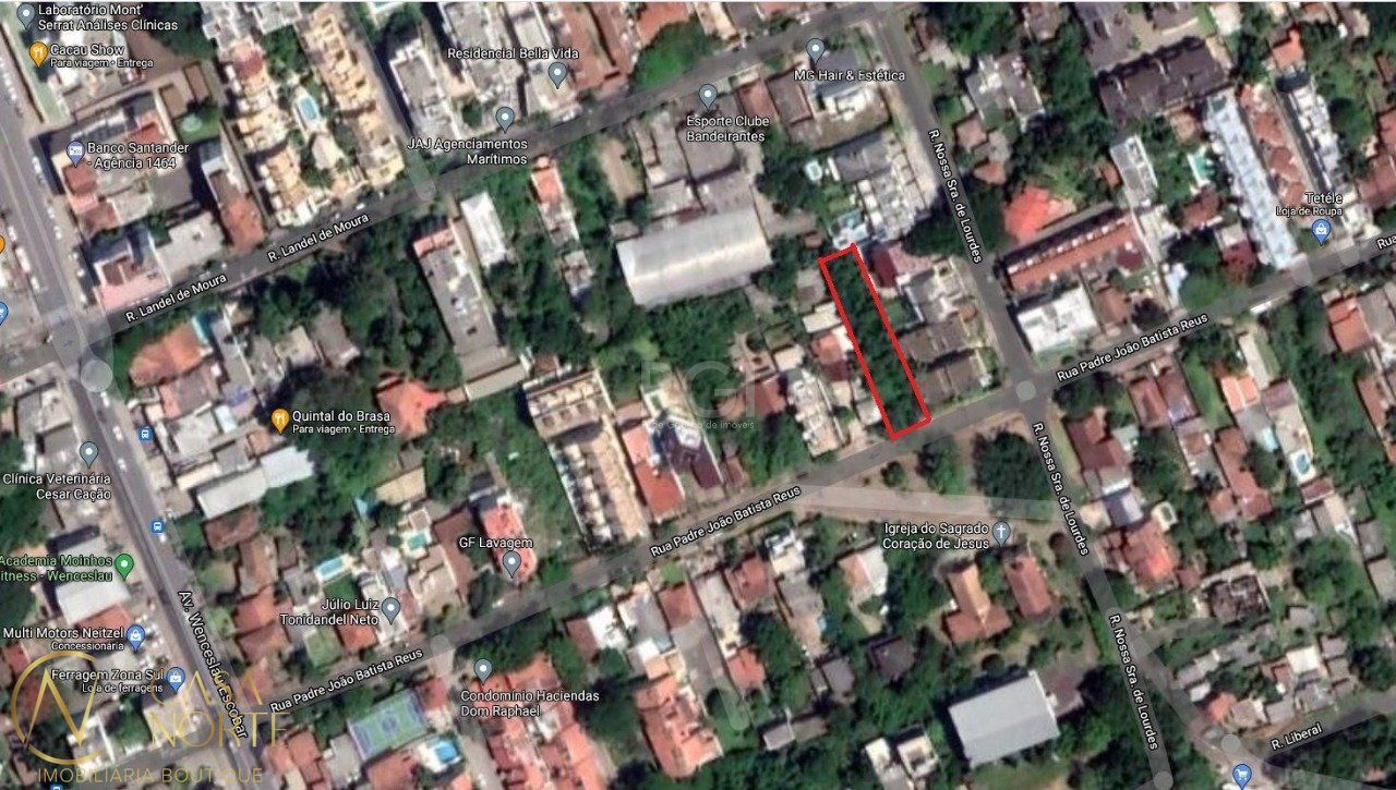 Terreno à venda  com 813m², Rua Padre João Batista Reus no bairro Vila Conceição em Porto Alegre