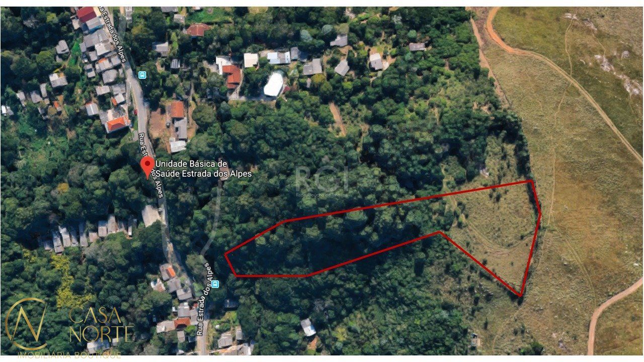 Terreno à venda  com 9187m², Estrada dos Alpes no bairro Cascata em Porto Alegre