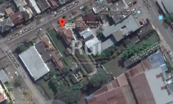 Terreno à venda  com 1306m², Rua José de Alencar no bairro Menino Deus em Porto Alegre