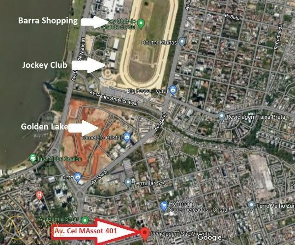 Terreno à venda  com 1468m², Rua Coronel Massot no bairro Cristal em Porto Alegre