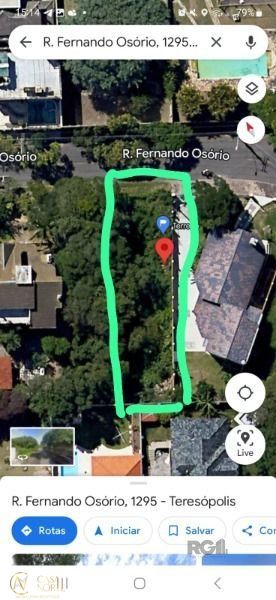 Terreno à venda , 315m², Rua Fernando Osorio no bairro Teresópolis em Porto Alegre