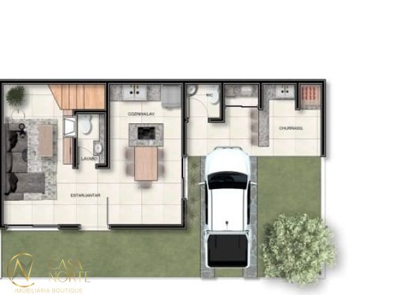 Casa à venda com 3 quartos, 125m², 1 suíte, 1 vaga, Rua Alexandre de Gusmao no bairro Hípica em Porto Alegre