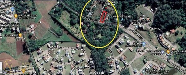 Terreno à venda  com 1400m², Estrada das Três Meninas no bairro Vila Nova em Porto Alegre