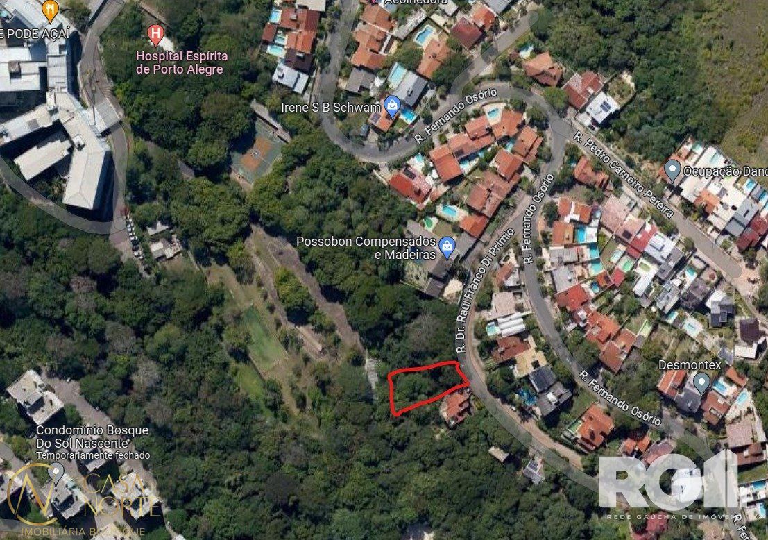 Terreno à venda  com 546m², Rua Doutor Raul Franco di Primio no bairro Teresópolis em Porto Alegre
