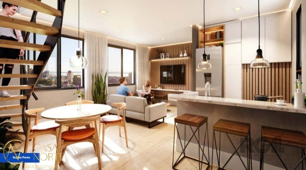 Duplex à venda com 1 quarto, 62m², 1 suíte, 1 vaga, Rua Conde de Porto Alegre no bairro Floresta em Porto Alegre