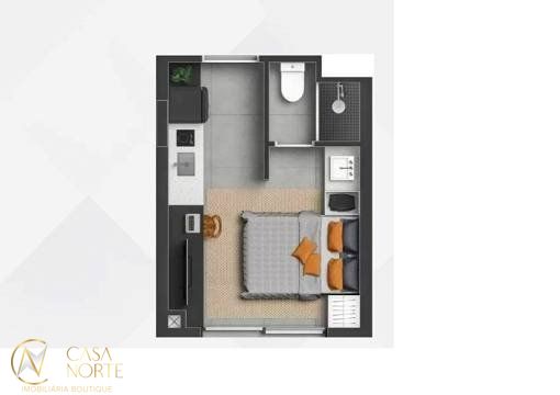 Loft à venda com 1 quarto, 17m², 1 vaga, Rua Almirante Tamandaré no bairro Floresta em Porto Alegre