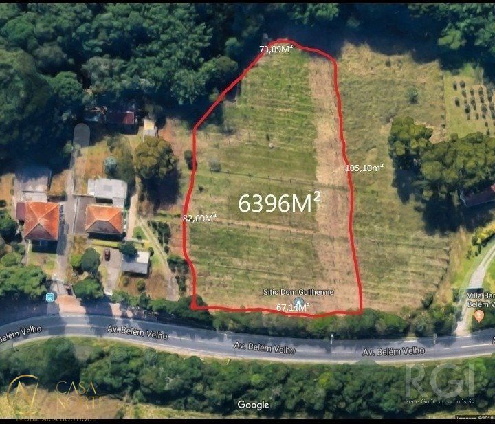 Terreno à venda  com 6396m², Avenida Belem Velho no bairro Vila Nova em Porto Alegre