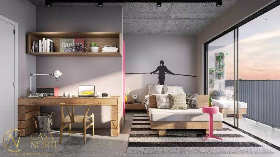 Loft à venda com 1 quarto, 17m², 1 vaga, Rua Almirante Tamandaré no bairro Floresta em Porto Alegre