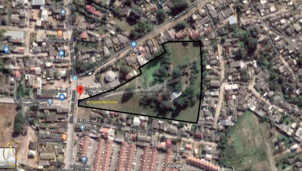 Terreno à venda  com 20000m², Estrada Costa Gama no bairro Restinga em Porto Alegre