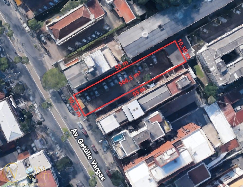 Terreno à venda  com 566m², Avenida Getúlio Vargas no bairro Menino Deus em Porto Alegre