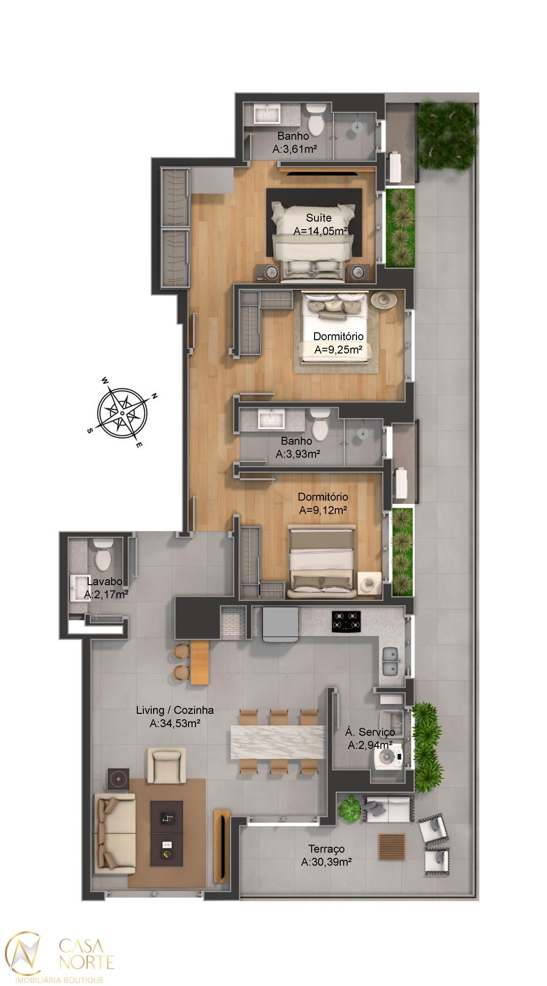 Apartamento à venda com 3 quartos, 165m², 1 suíte, 1 vaga, Rua Casemiro de Abreu no bairro Bela Vista em Porto Alegre