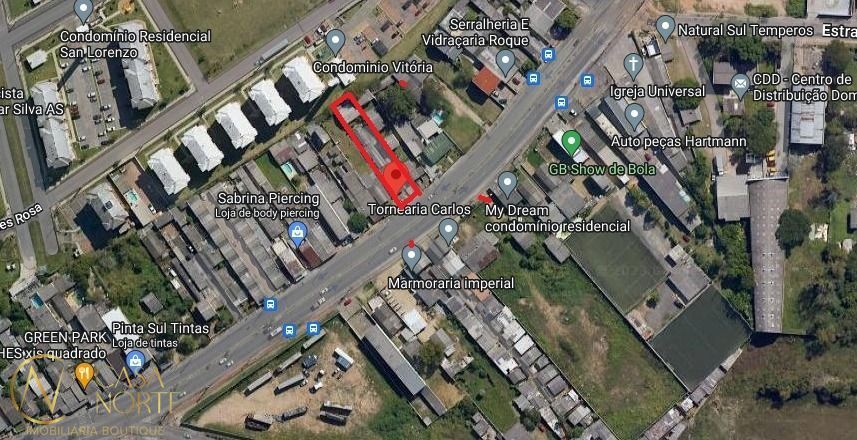 Terreno à venda  com 590m², Avenida João Antônio Silveira no bairro Restinga em Porto Alegre
