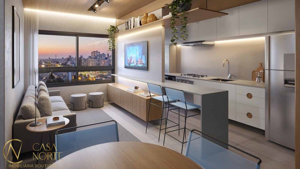 Apartamento à venda com 1 quarto, 46m², 1 suíte, 1 vaga, Da República no bairro Cidade Baixa em Porto Alegre