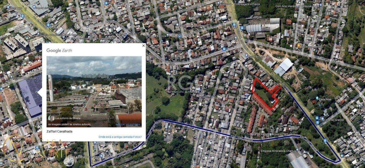 Terreno à venda  com 3304m², Avenida Vicente Monteggia no bairro Cavalhada em Porto Alegre