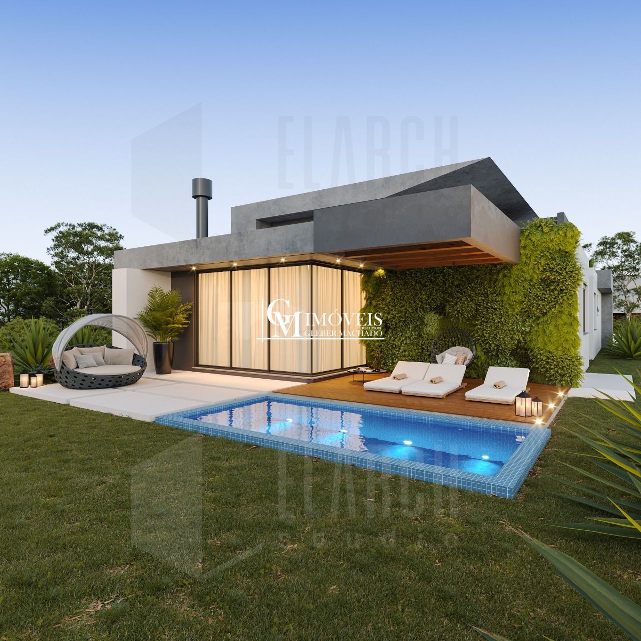 Casa com piscina em condomínio Torres RS