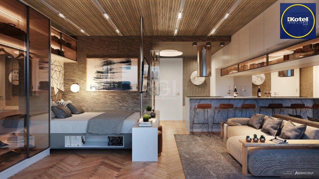 Apartamento para Venda - 24.9m², 1 dormitório, sendo 1 suites, 1 vaga - Cidade Baixa