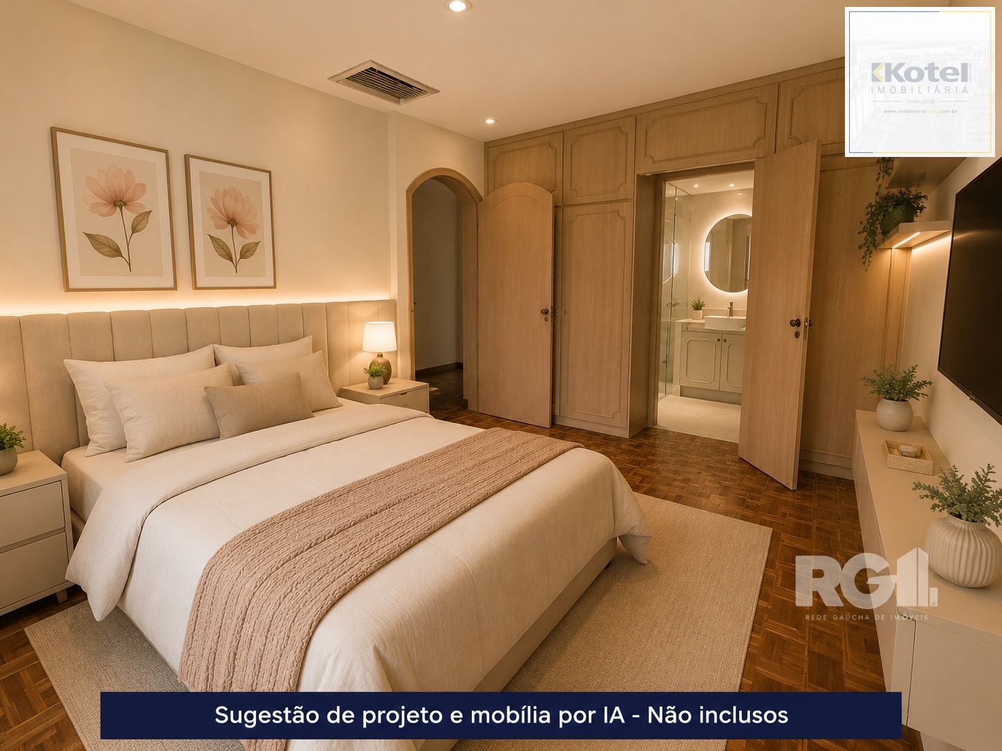Sugestão de decoração por IA - Mobílias e projetos NÃO INCLUSOS