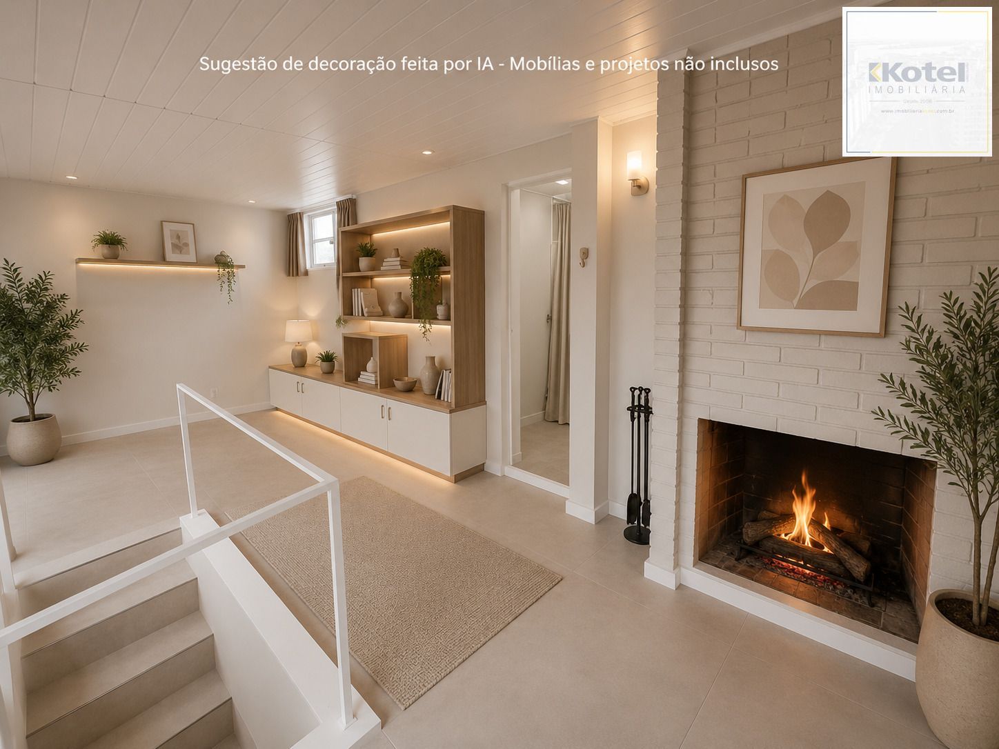 Sugestão de decoração por IA - Projeto e mobílias não inclusos