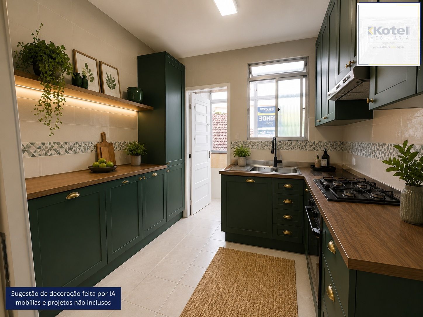 Sugestão de decoração e mobília por IA - Não inclusos