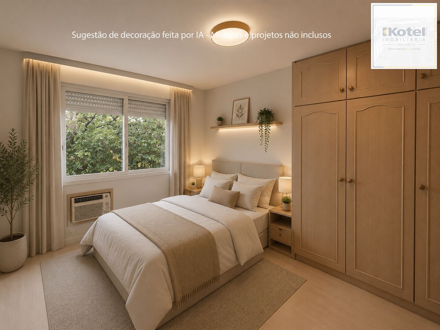 Sugestão de decoração por IA - Projeto e mobílias não inclusos
