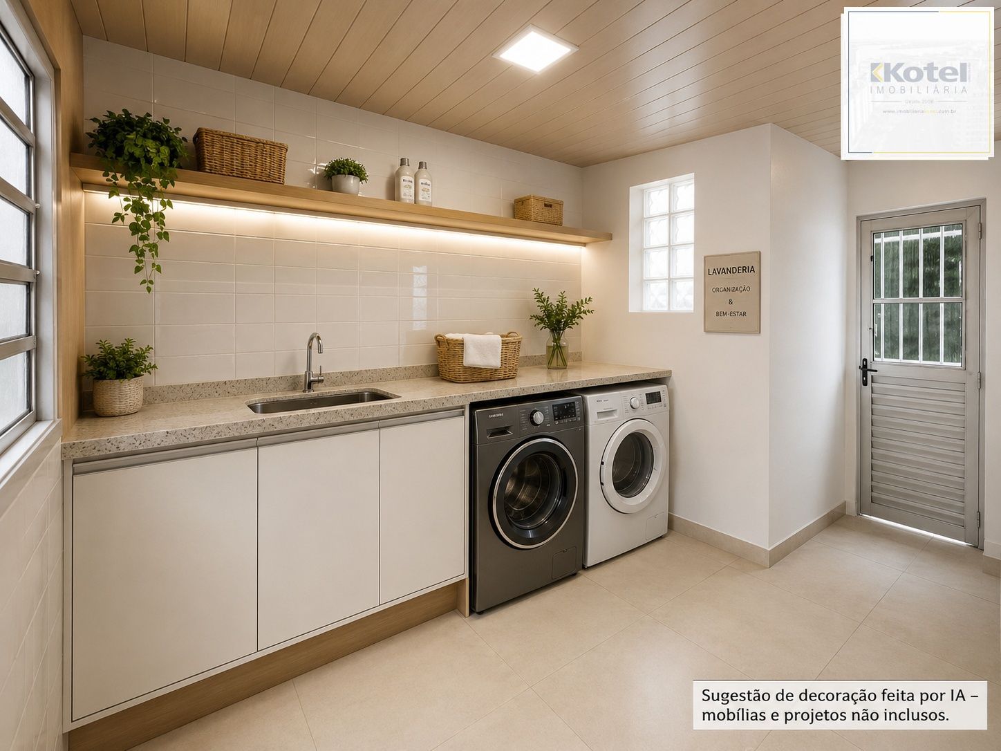 Sugestão de decoração por IA - Projetos e mobílias NÃO INCLUSOS.