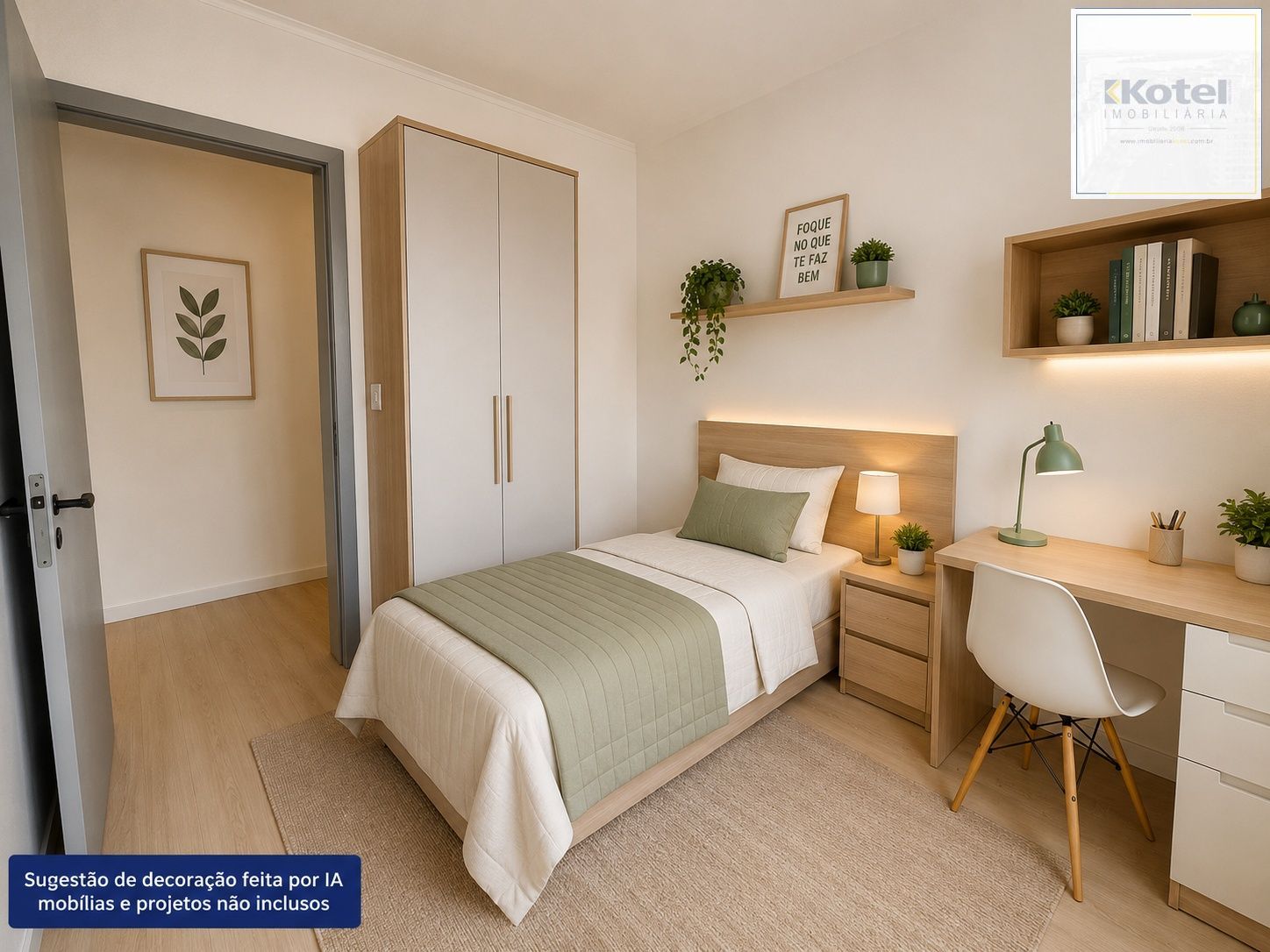 Sugestão de decoração por IA - Mobílias e projeto NÃO inclusos
