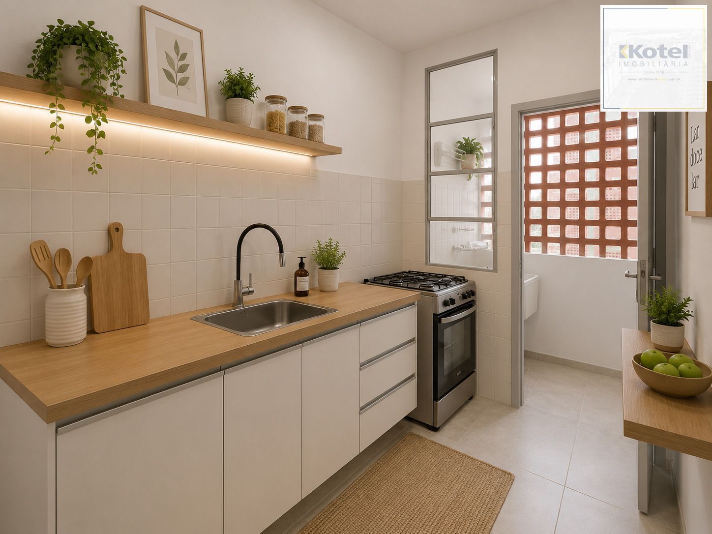 Sugestão de decoração criada por IA - Mobílias não inclusas.