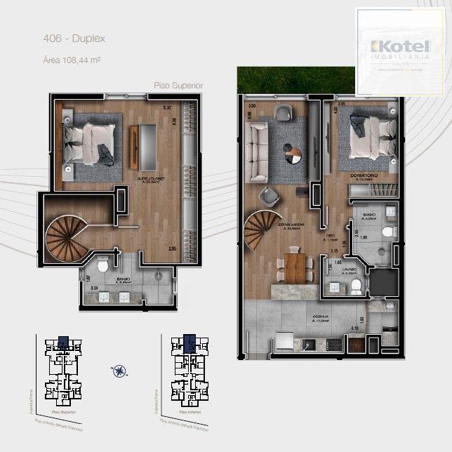 Duplex 2 quartos à venda, 108m², Mato Queimado - Gramado — foto 2
