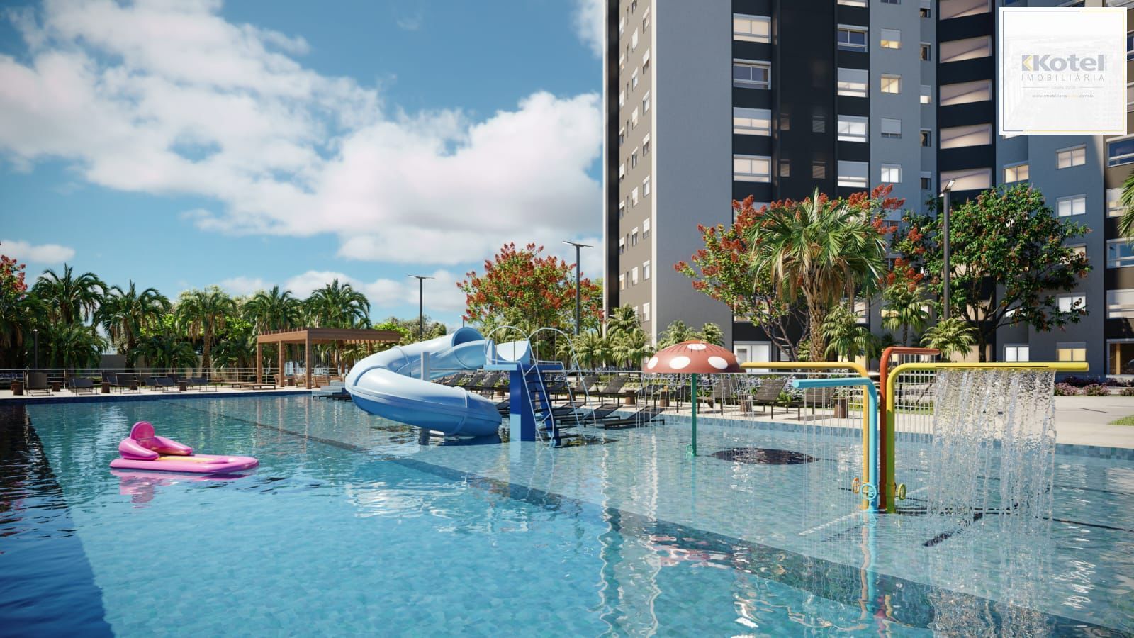 Apartamento 02 quartos, sendo 01 suíte, 01 vaga escriturada e coberta, com 52,14m² no ACQUA LIFE CLUB.