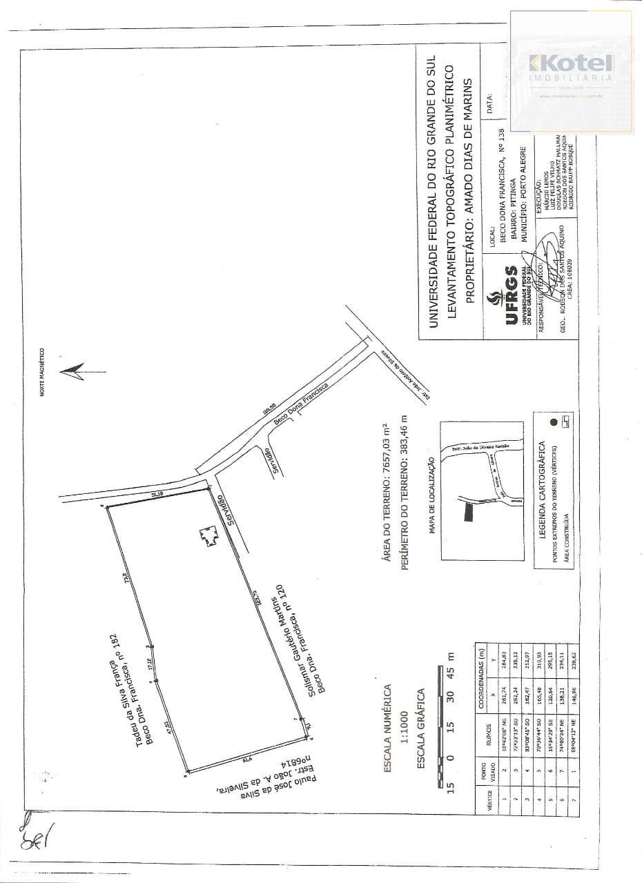 Terreno residencial com 7.657,03 m² no Bairro pitinga- Porto Alegre — foto 2