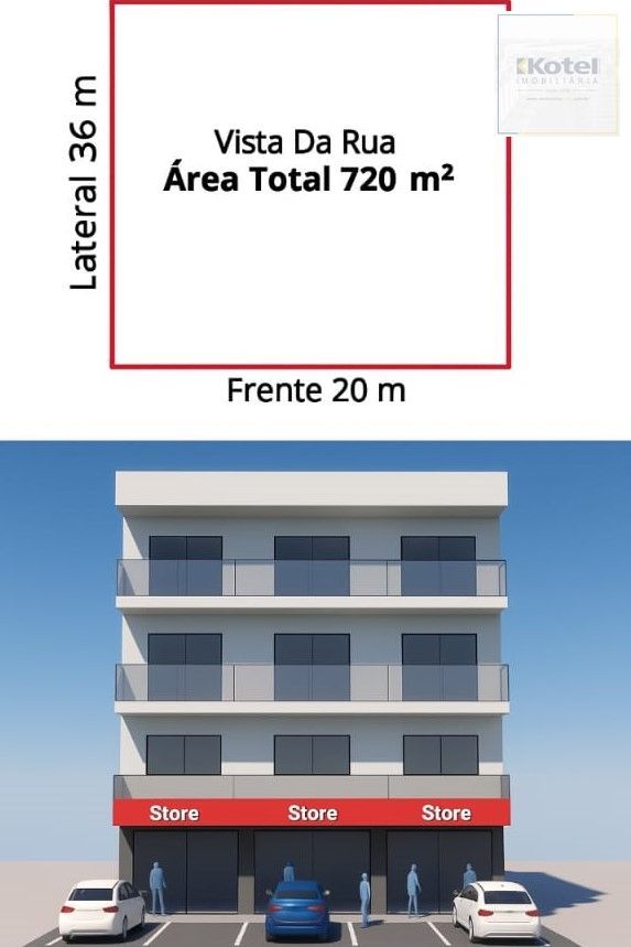 Terreno comercial com 720m2 à venda, bairro Lomba do Pinheiro, Porto Alegre, RS — foto 3