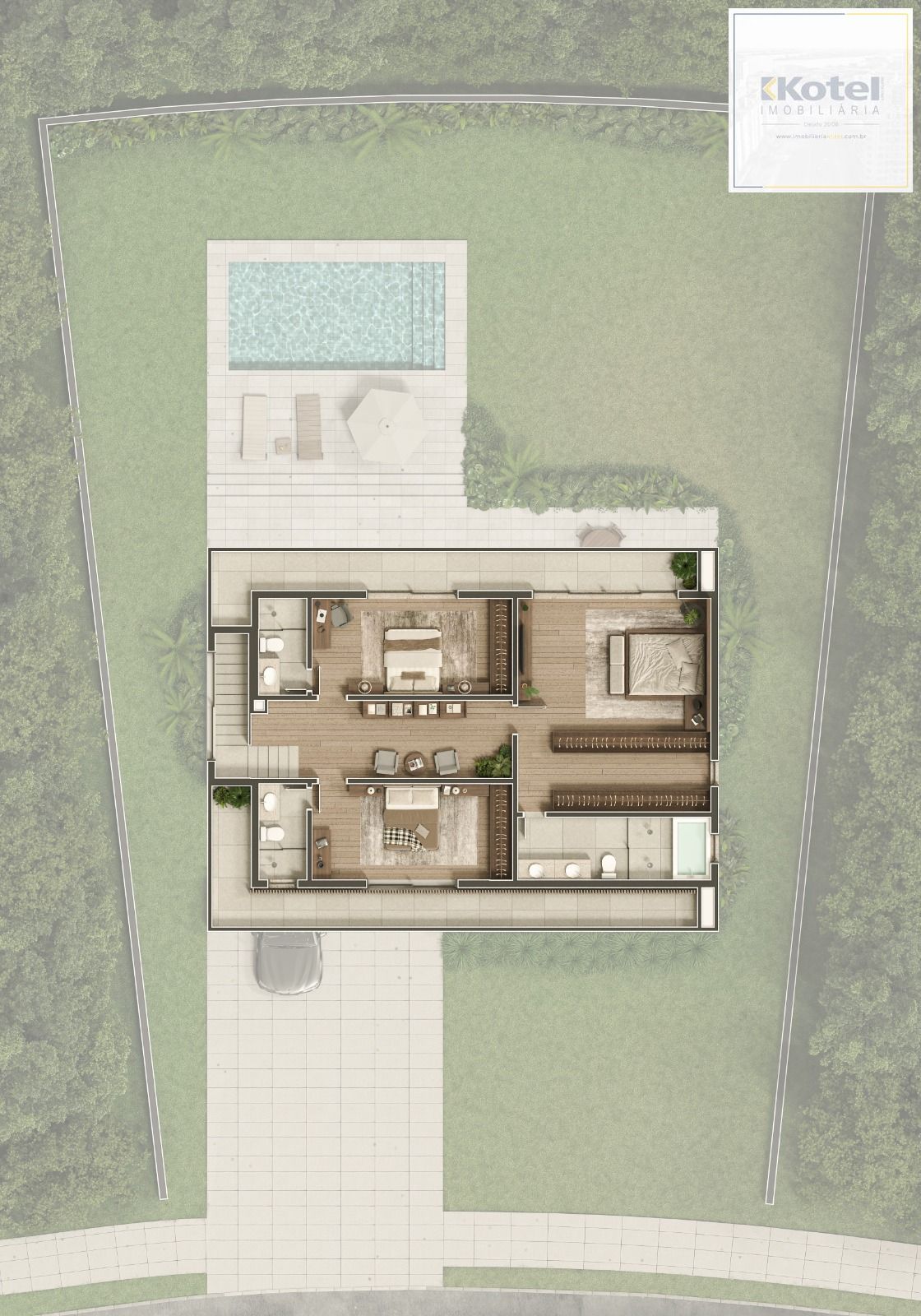 Casa com 262m², 4 suites - Fundos para APP — foto 3