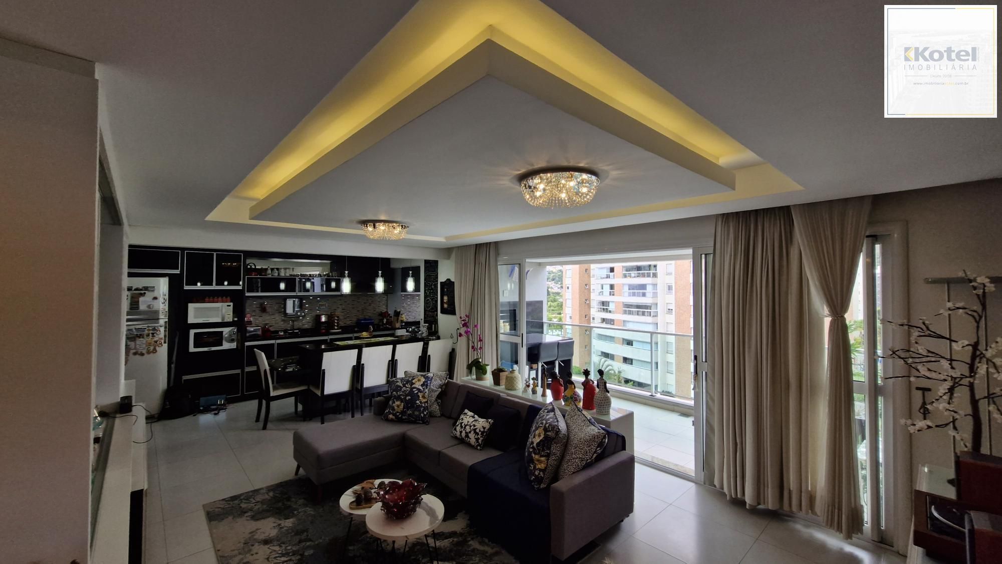 Apartamento mobiliado no Central Parque, 3 dormitorios sendo 1 suíte, banheiro social, lavabo, 114,00m² área privativa, 2 garagens