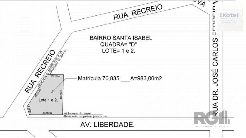 Terreno à venda, Santa Isabel - Viamão
