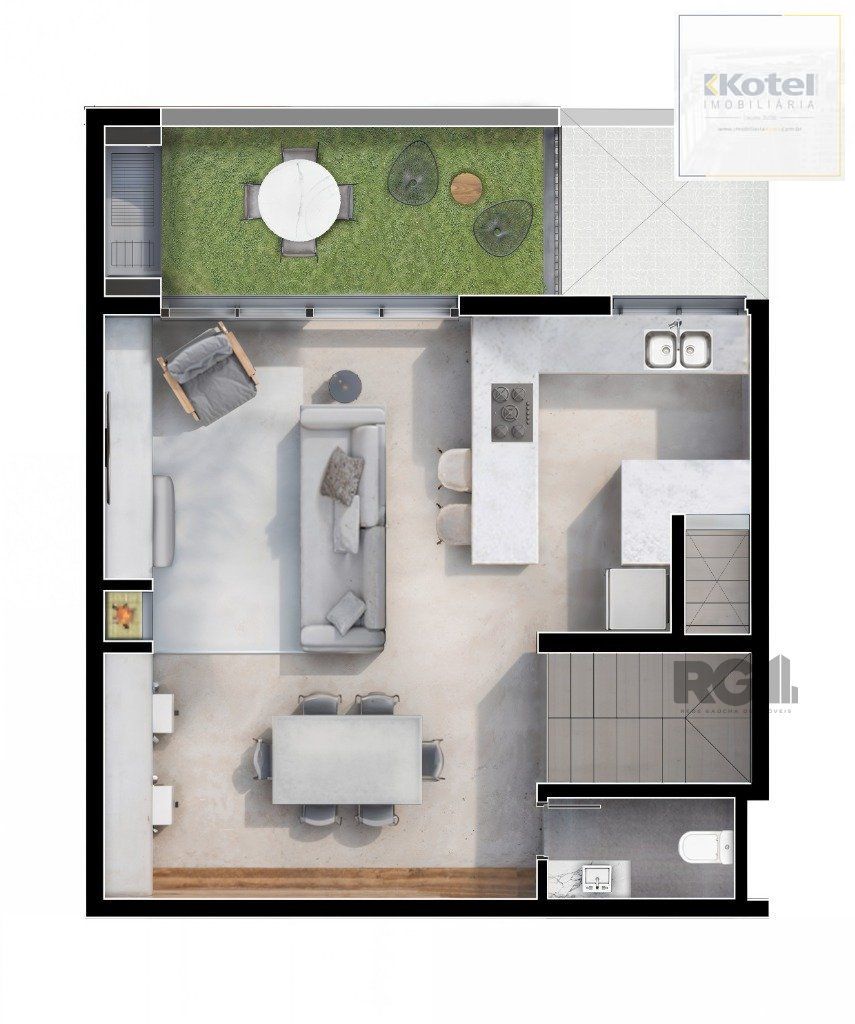 CASA CONDOMíNIO - 3D/1 suite - 196,27 m²- 2 vagas - TRISTEZA — foto 3