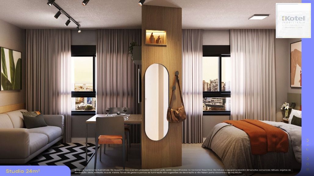Studio 1 quartos à venda, 42m², Bom Fim - Porto Alegre