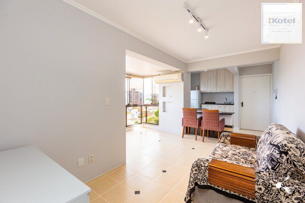 apartamento de 1 quarto no 7º andar - com garagem.