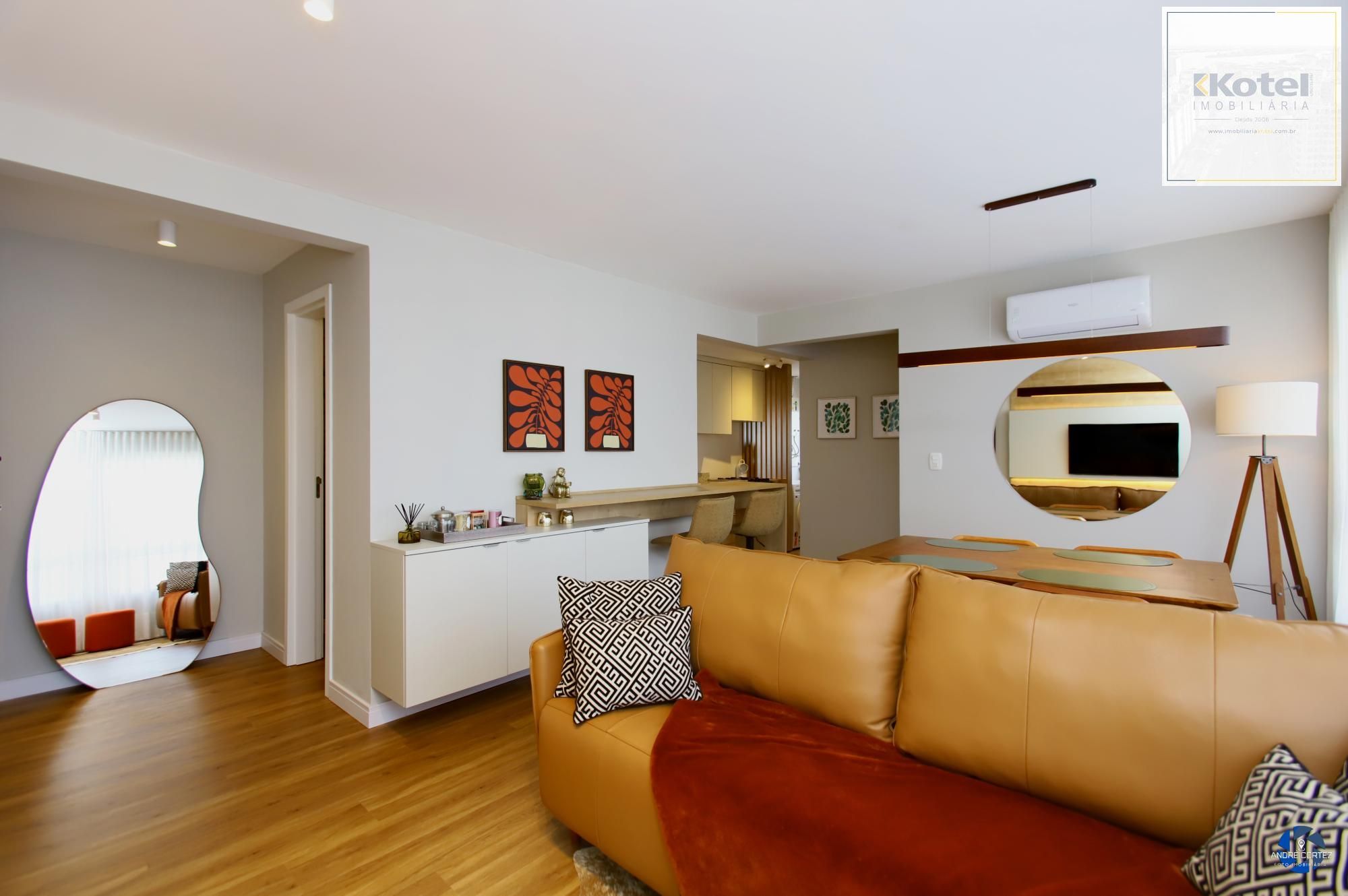 Apartamento 1 dormitório, 54 metros privativos semi mobiliado, elevadores
