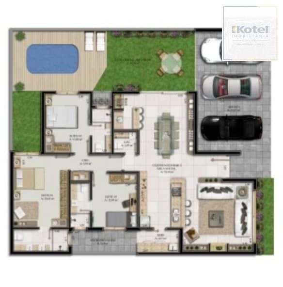 Exclusiva Casa Térrea com 3 Suítes em Condomínio Privativo no Bairro Guarujá — foto 5
