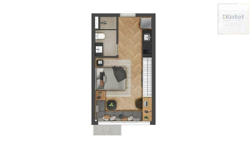 Loft 1 quartos à venda, 28m², Cidade Baixa - Porto Alegre