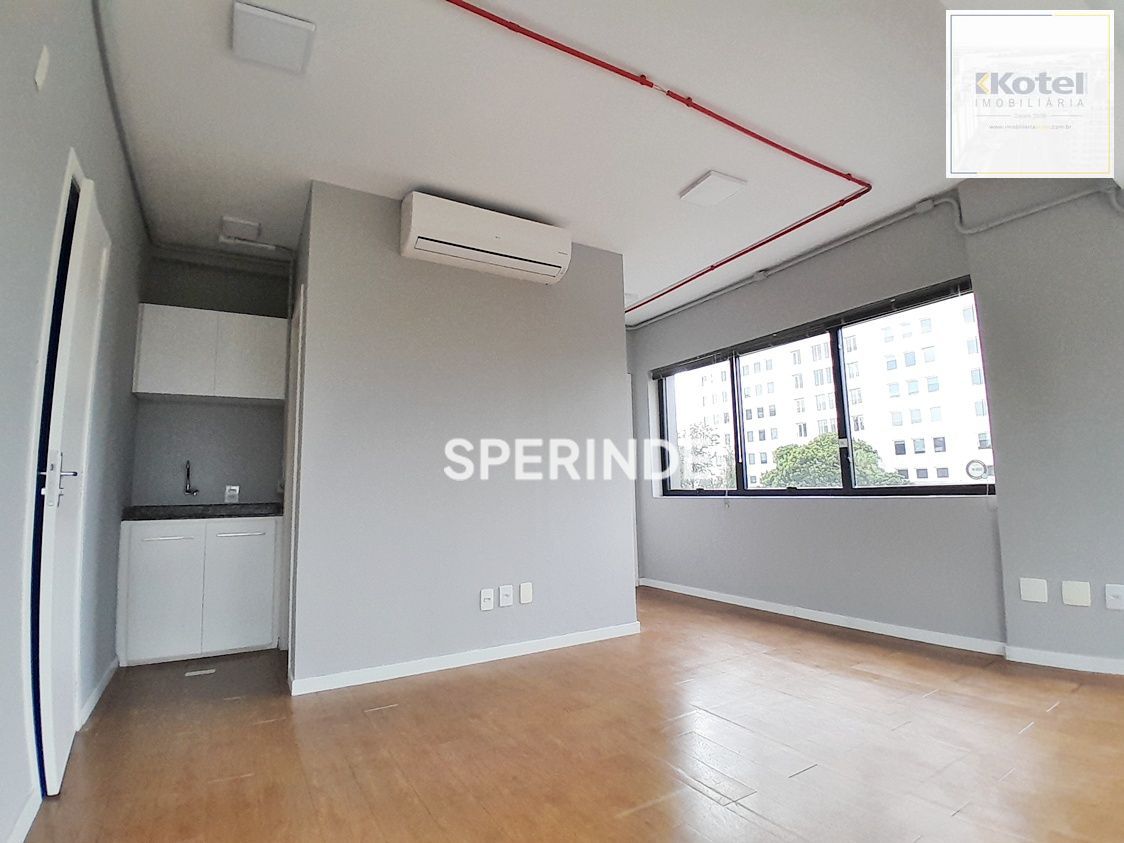 Sala comercial na Av Carlos Gomes, 39m², garagem, portaria